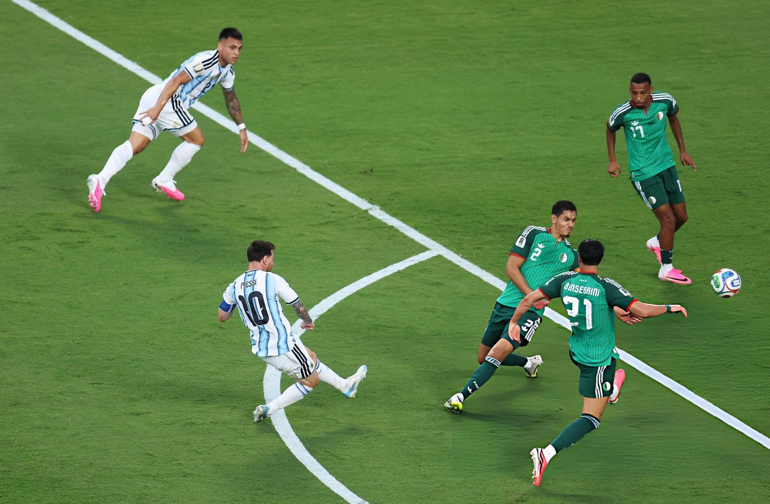 Messi opening goal against Algeria